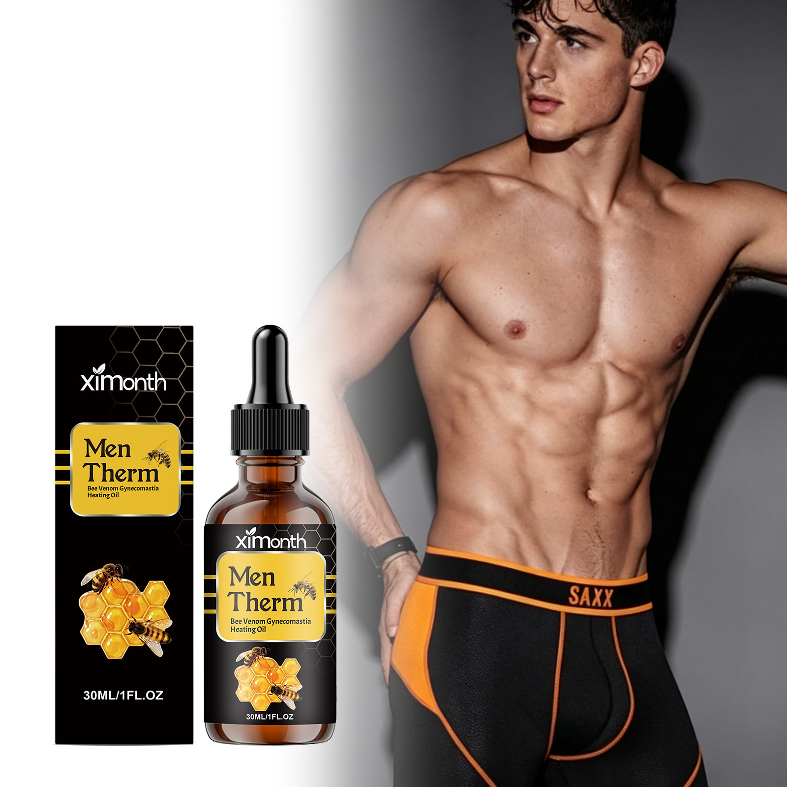 Body Oil - Sérum modelador para o peito masculino,