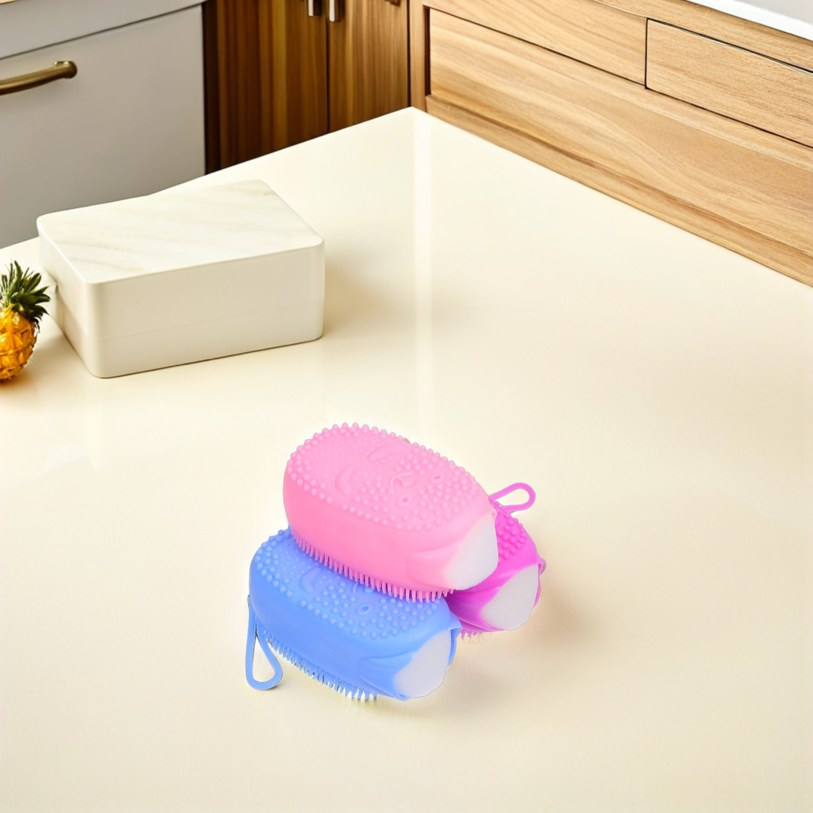 3 unidades de esponja de silic - Body Brush avaliação e preço