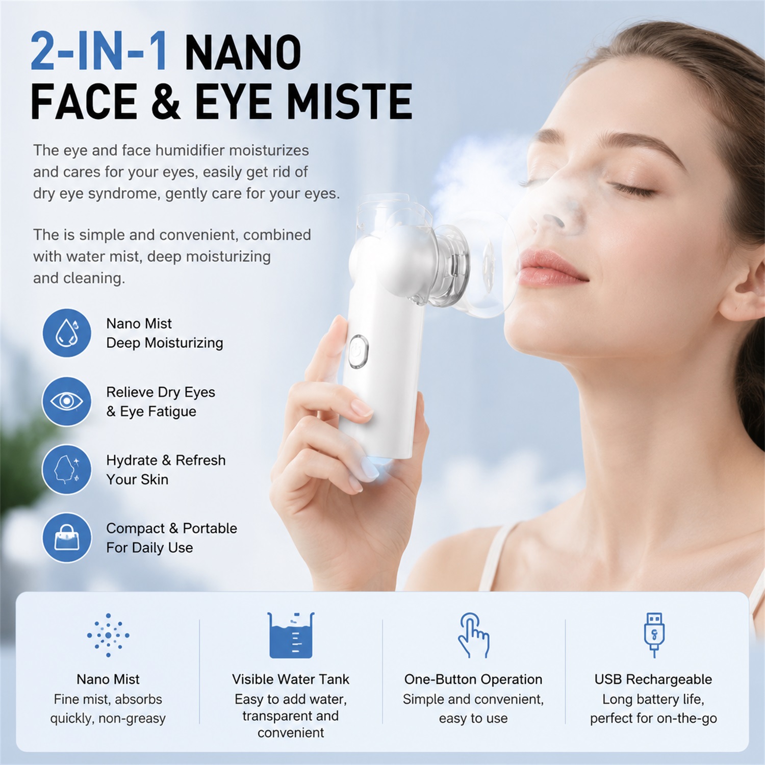 Vaporizador Facial 2 em 1 com  - Face Steamer avaliação e preço